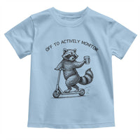 Funny Teacher Testing Day Toddler T Shirt Silly Raccoon Proctor Off To Actively Monitor