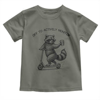 Funny Teacher Testing Day Toddler T Shirt Silly Raccoon Proctor Off To Actively Monitor