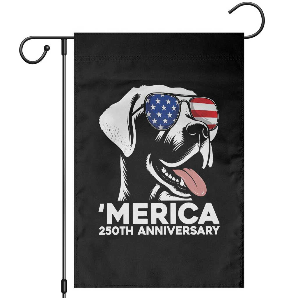 Merica Labrador Retriever Lover Garden Flag 250th Anniversary Gift