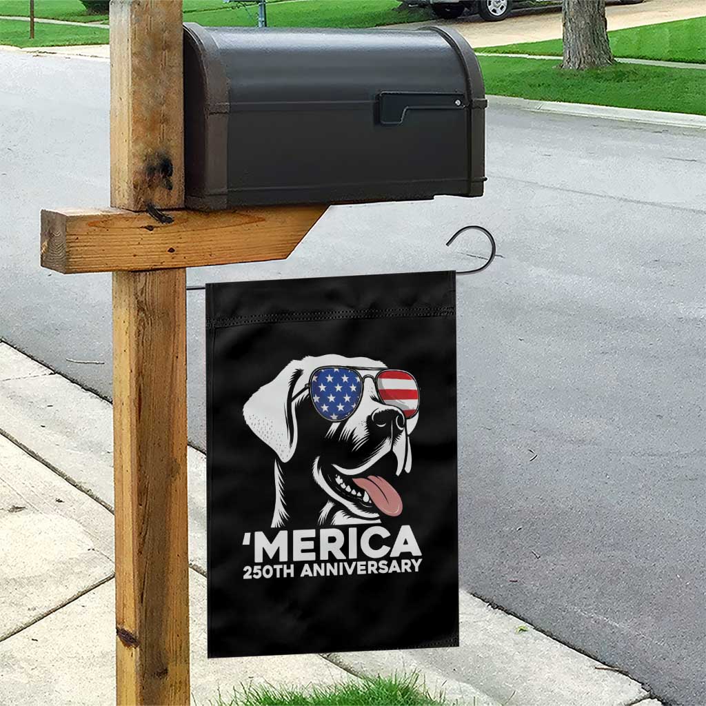 Merica Labrador Retriever Lover Garden Flag 250th Anniversary Gift