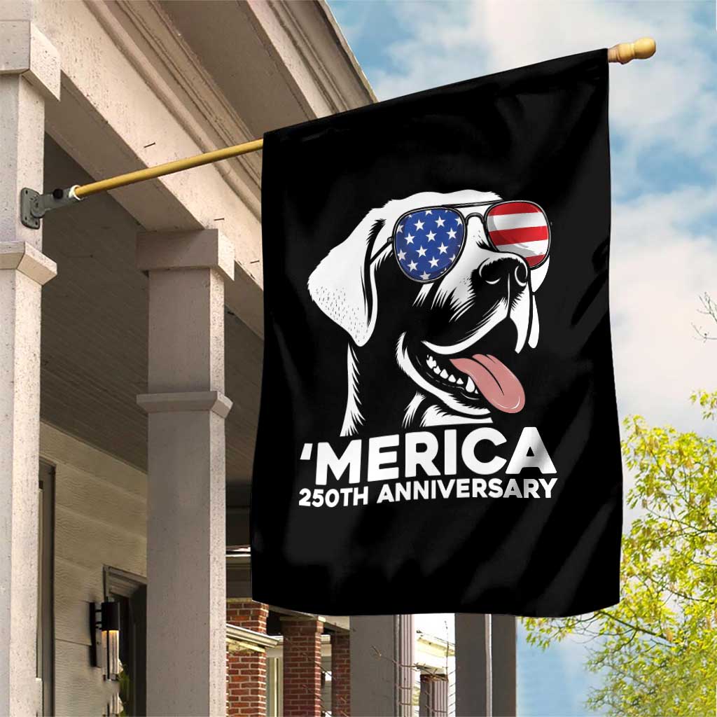 Merica Labrador Retriever Lover Garden Flag 250th Anniversary Gift