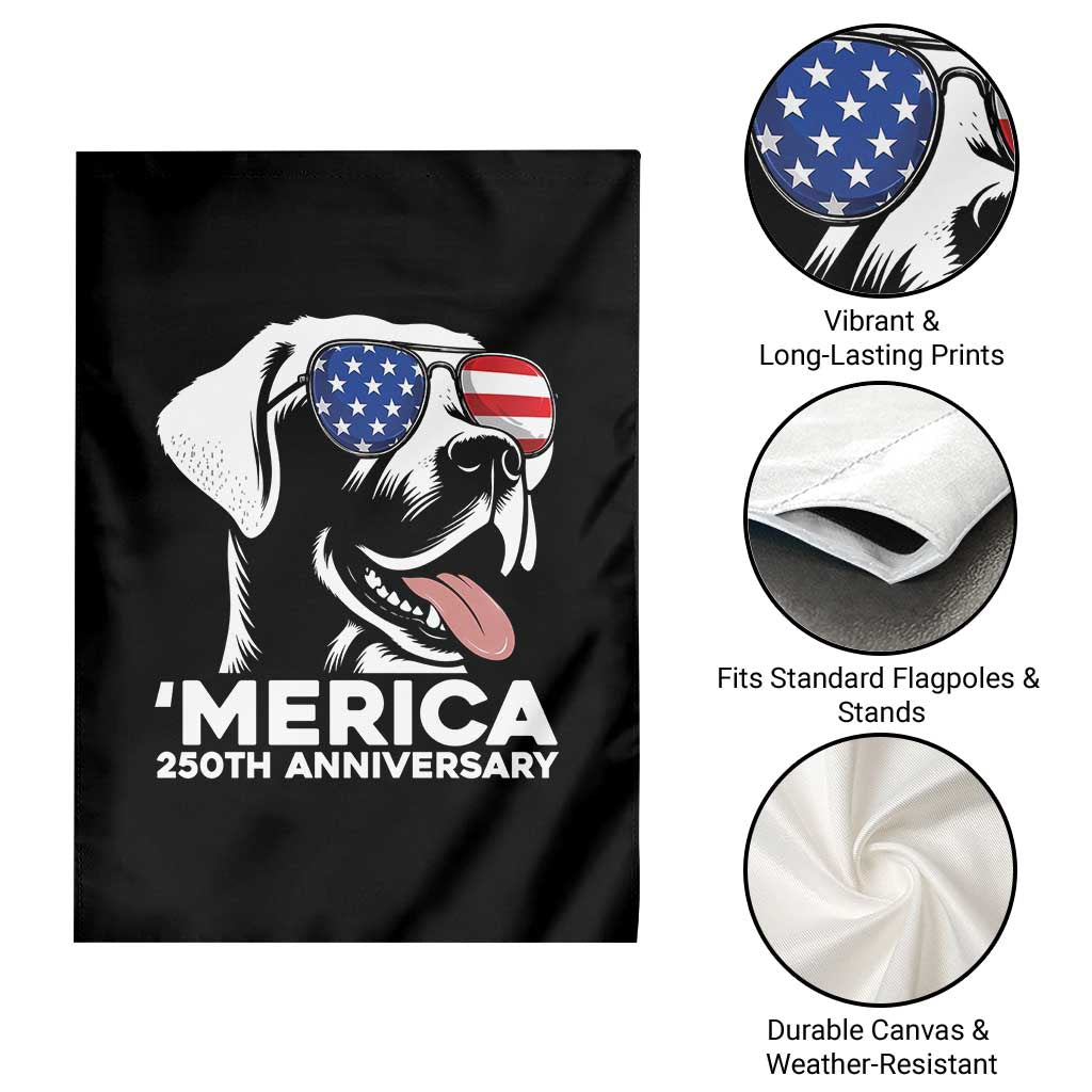Merica Labrador Retriever Lover Garden Flag 250th Anniversary Gift