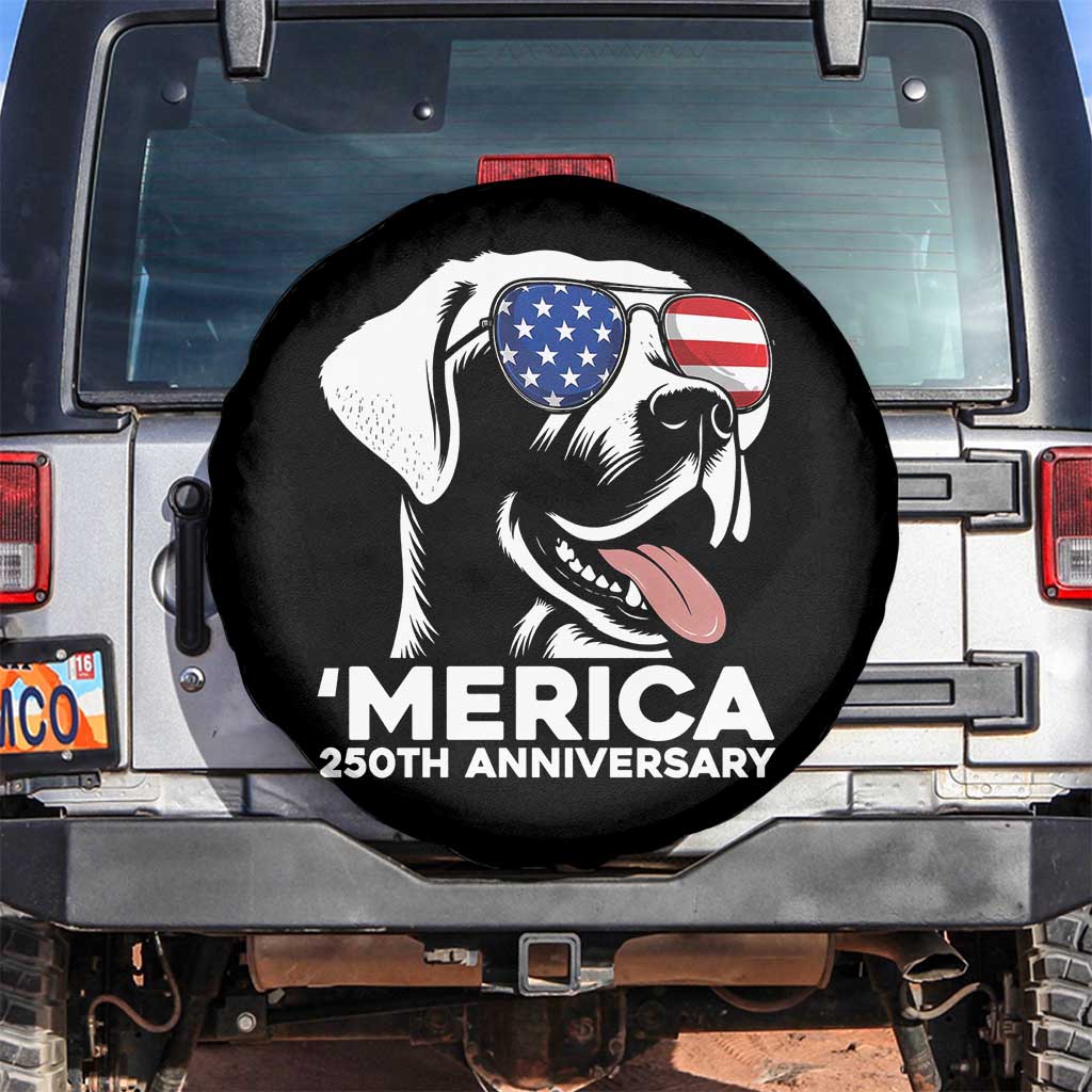 Merica Labrador Retriever Lover Spare Tire Cover 250th Anniversary Gift
