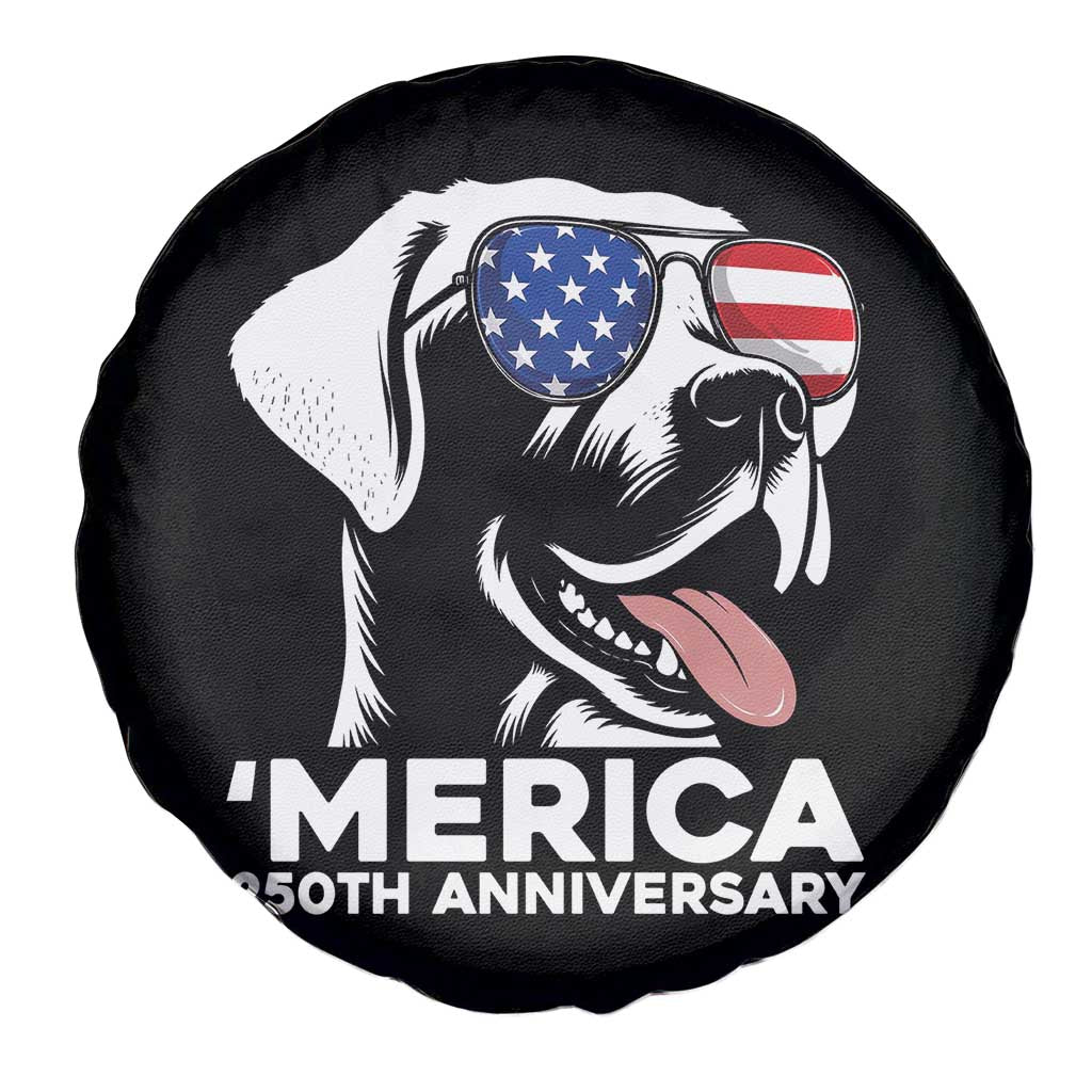 Merica Labrador Retriever Lover Spare Tire Cover 250th Anniversary Gift