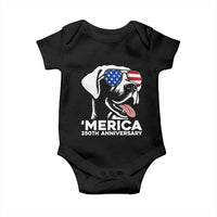 Merica Labrador Retriever Lover Baby Onesie 250th Anniversary Gift