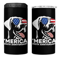 Merica Labrador Retriever Lover 4 in 1 Can Cooler Tumbler 250th Anniversary Gift