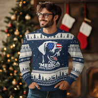Merica Labrador Retriever Lover Ugly Christmas Sweater 250th Anniversary Gift
