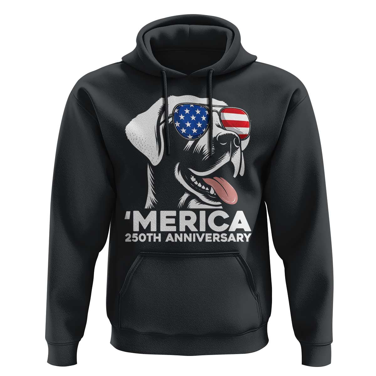 Merica Labrador Retriever Lover Hoodie 250th Anniversary Gift
