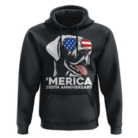 Merica Labrador Retriever Lover Hoodie 250th Anniversary Gift