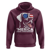 Merica Labrador Retriever Lover Hoodie 250th Anniversary Gift