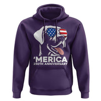 Merica Labrador Retriever Lover Hoodie 250th Anniversary Gift