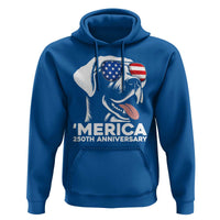 Merica Labrador Retriever Lover Hoodie 250th Anniversary Gift
