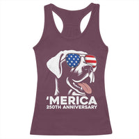 Merica Labrador Retriever Lover Racerback Tank Top 250th Anniversary Gift