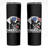 Merica Labrador Retriever Lover Skinny Tumbler 250th Anniversary Gift