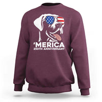 Merica Labrador Retriever Lover Sweatshirt 250th Anniversary Gift