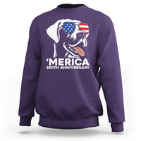 Merica Labrador Retriever Lover Sweatshirt 250th Anniversary Gift