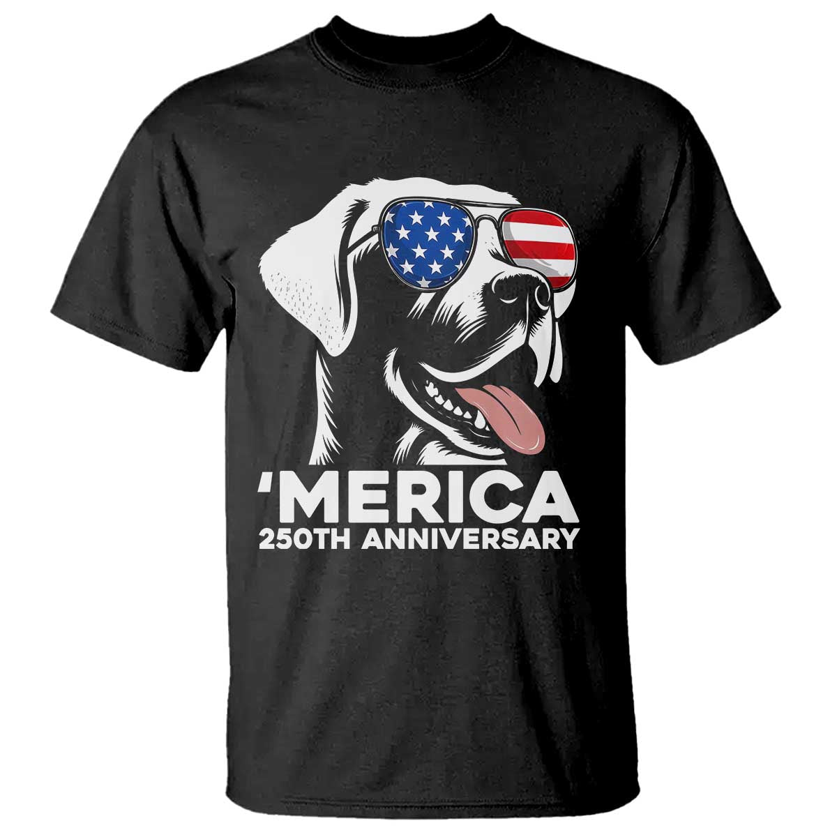 Merica Labrador Retriever Lover T Shirt 250th Anniversary Gift