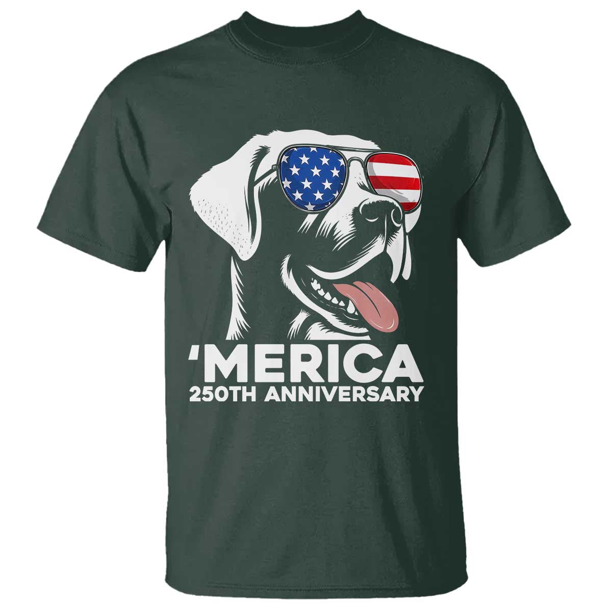 Merica Labrador Retriever Lover T Shirt 250th Anniversary Gift