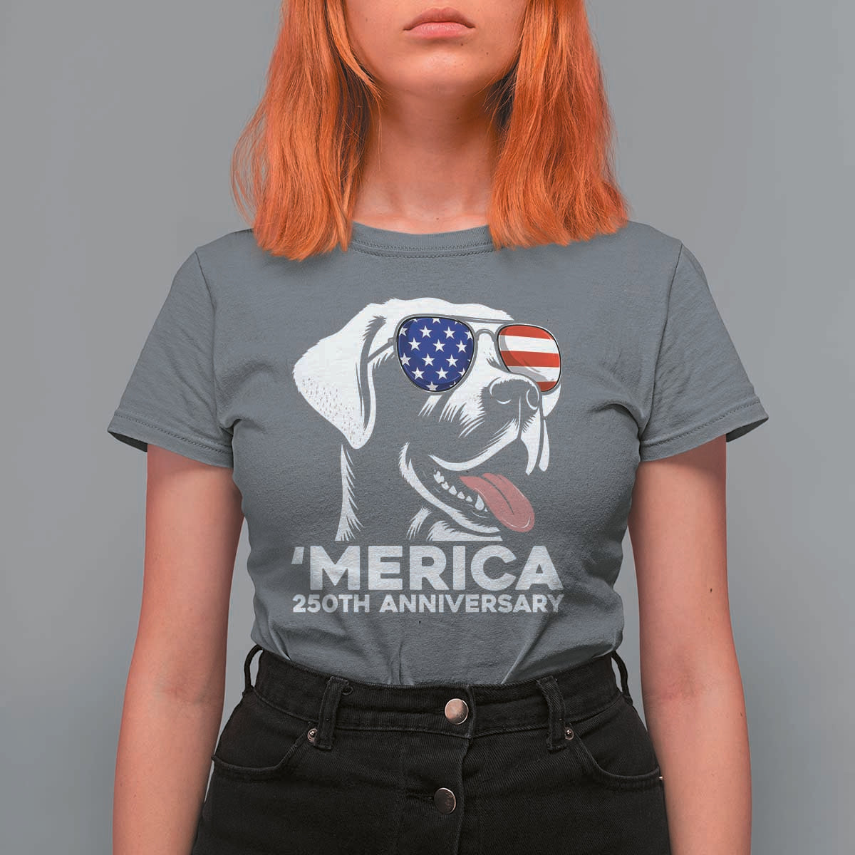 Merica Labrador Retriever Lover T Shirt For Women 250th Anniversary Gift