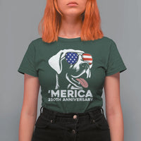 Merica Labrador Retriever Lover T Shirt For Women 250th Anniversary Gift