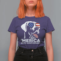 Merica Labrador Retriever Lover T Shirt For Women 250th Anniversary Gift