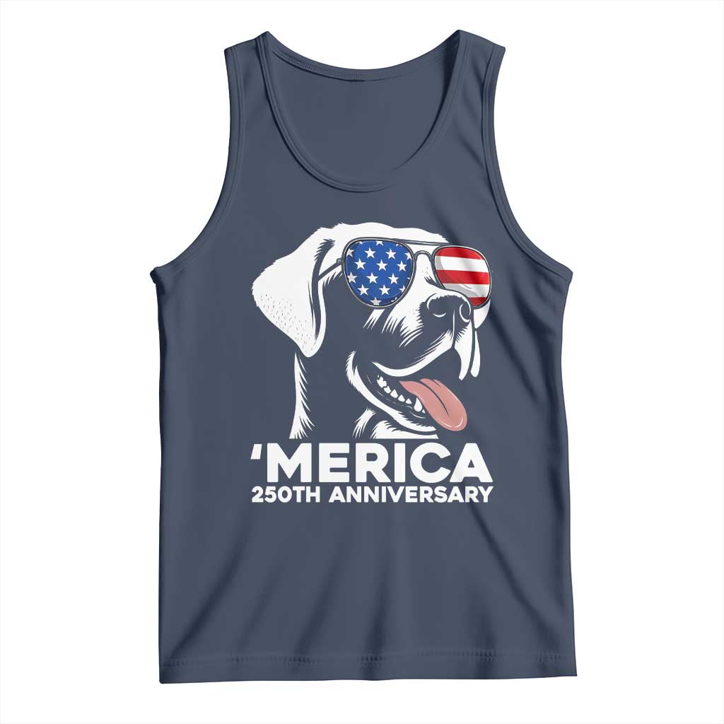 Merica Labrador Retriever Lover Tank Top 250th Anniversary Gift