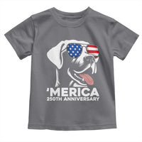 Merica Labrador Retriever Lover Toddler T Shirt 250th Anniversary Gift
