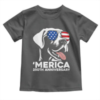 Merica Labrador Retriever Lover Toddler T Shirt 250th Anniversary Gift