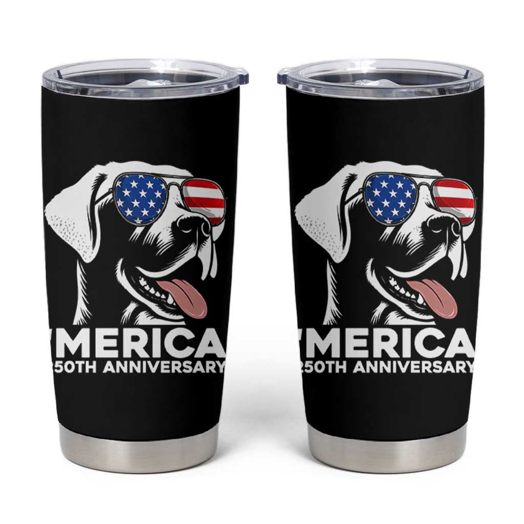 Merica Labrador Retriever Lover Tumbler Cup 250th Anniversary Gift