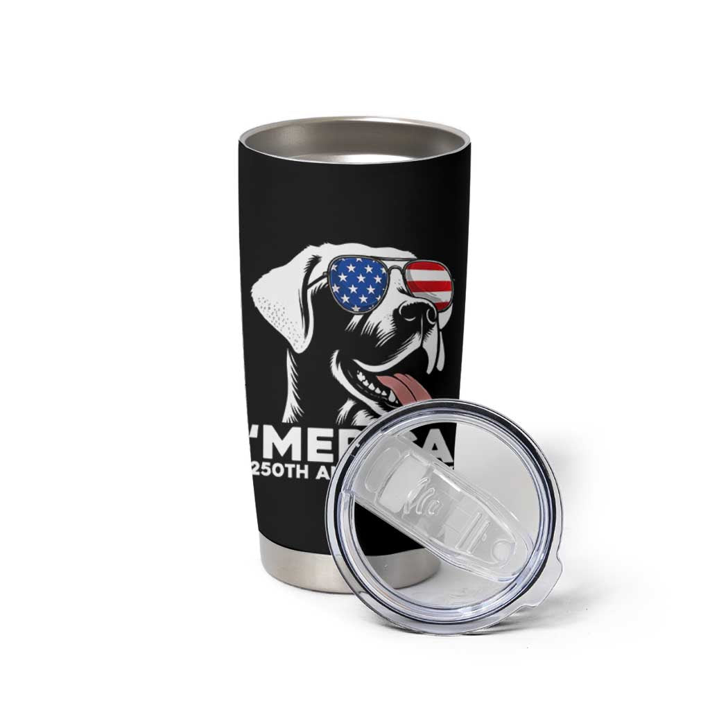 Merica Labrador Retriever Lover Tumbler Cup 250th Anniversary Gift