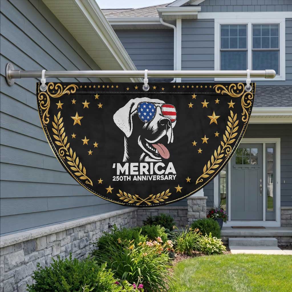 Merica Labrador Retriever Lover Patriotic Fan Flag 250th Anniversary Gift