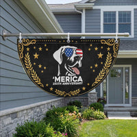 Merica Labrador Retriever Lover Patriotic Fan Flag 250th Anniversary Gift