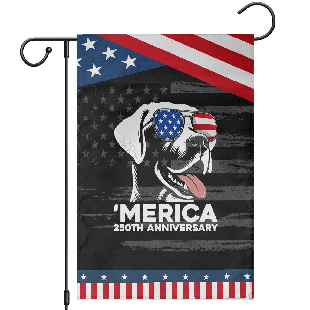Merica Labrador Retriever Lover Patriotic Garden Flag 250th Anniversary Gift