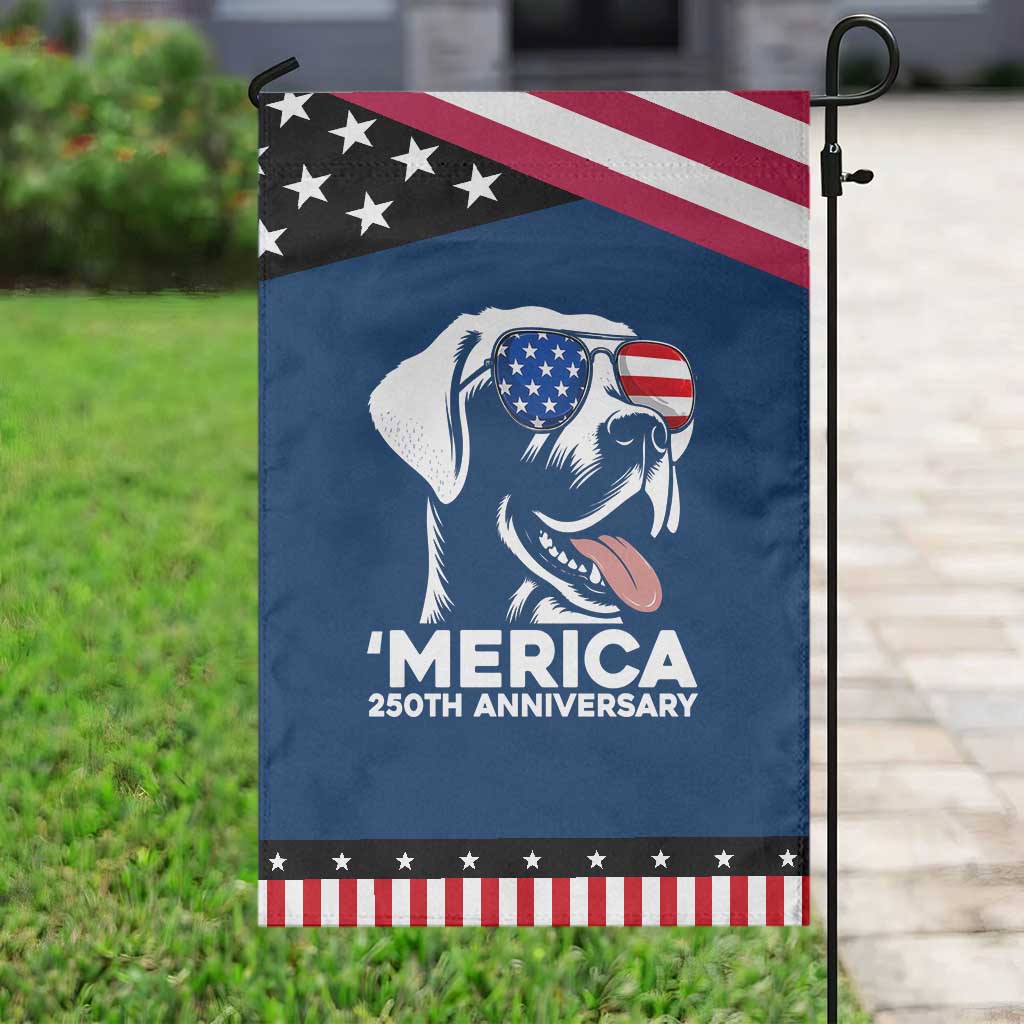 Merica Labrador Retriever Lover Patriotic Garden Flag 250th Anniversary Gift