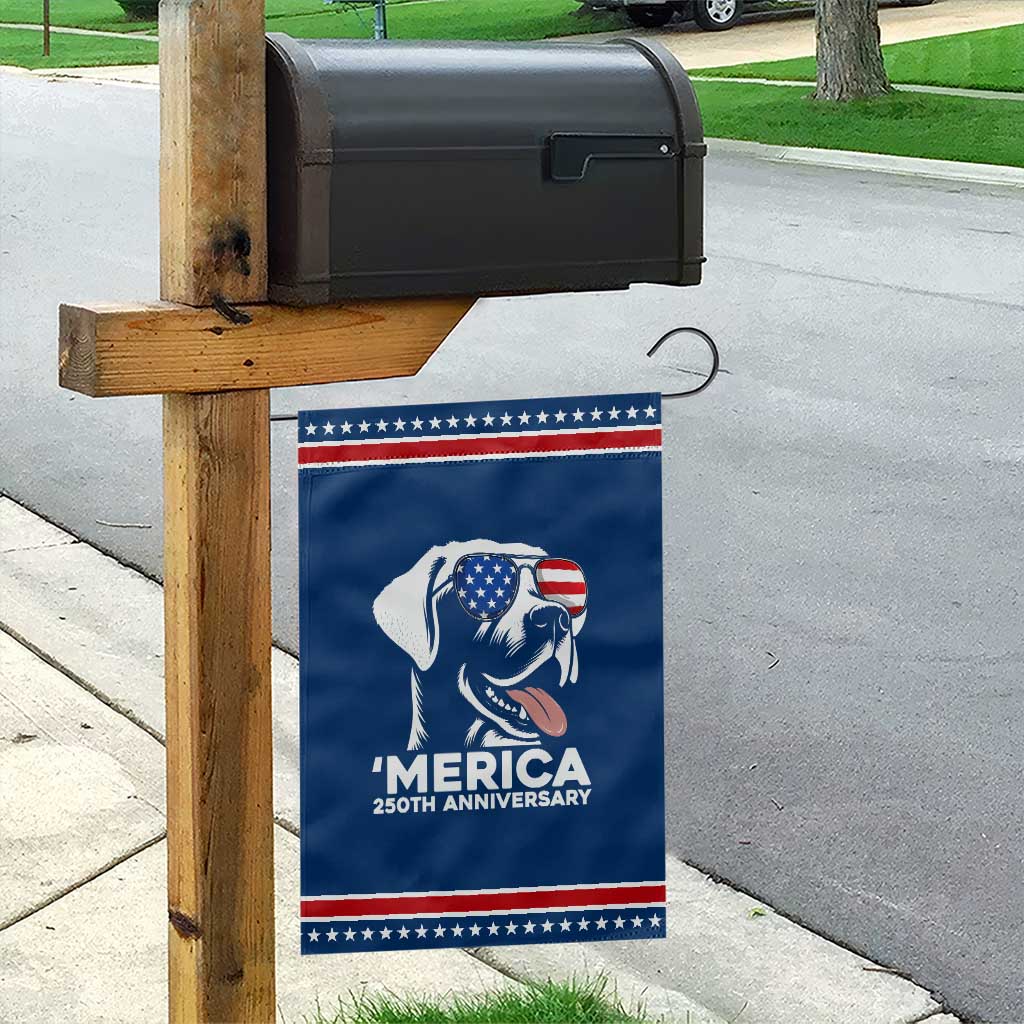 Merica Labrador Retriever Lover Patriotic Garden Flag 250th Anniversary Gift