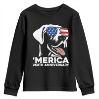 Merica Labrador Retriever Lover Youth Sweatshirt 250th Anniversary Gift