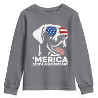 Merica Labrador Retriever Lover Youth Sweatshirt 250th Anniversary Gift
