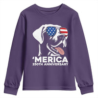 Merica Labrador Retriever Lover Youth Sweatshirt 250th Anniversary Gift