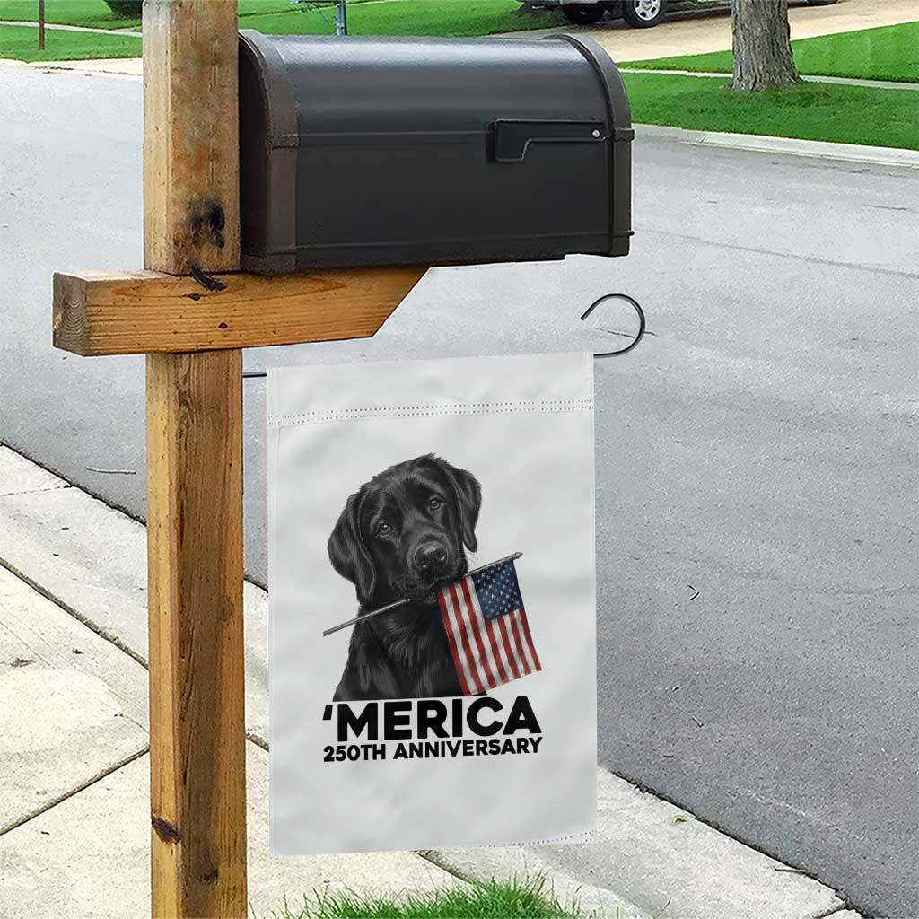 Patriotic Labrador Retriever Garden Flag America 250th Anniversary Gift