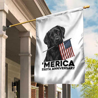 Patriotic Labrador Retriever Garden Flag America 250th Anniversary Gift