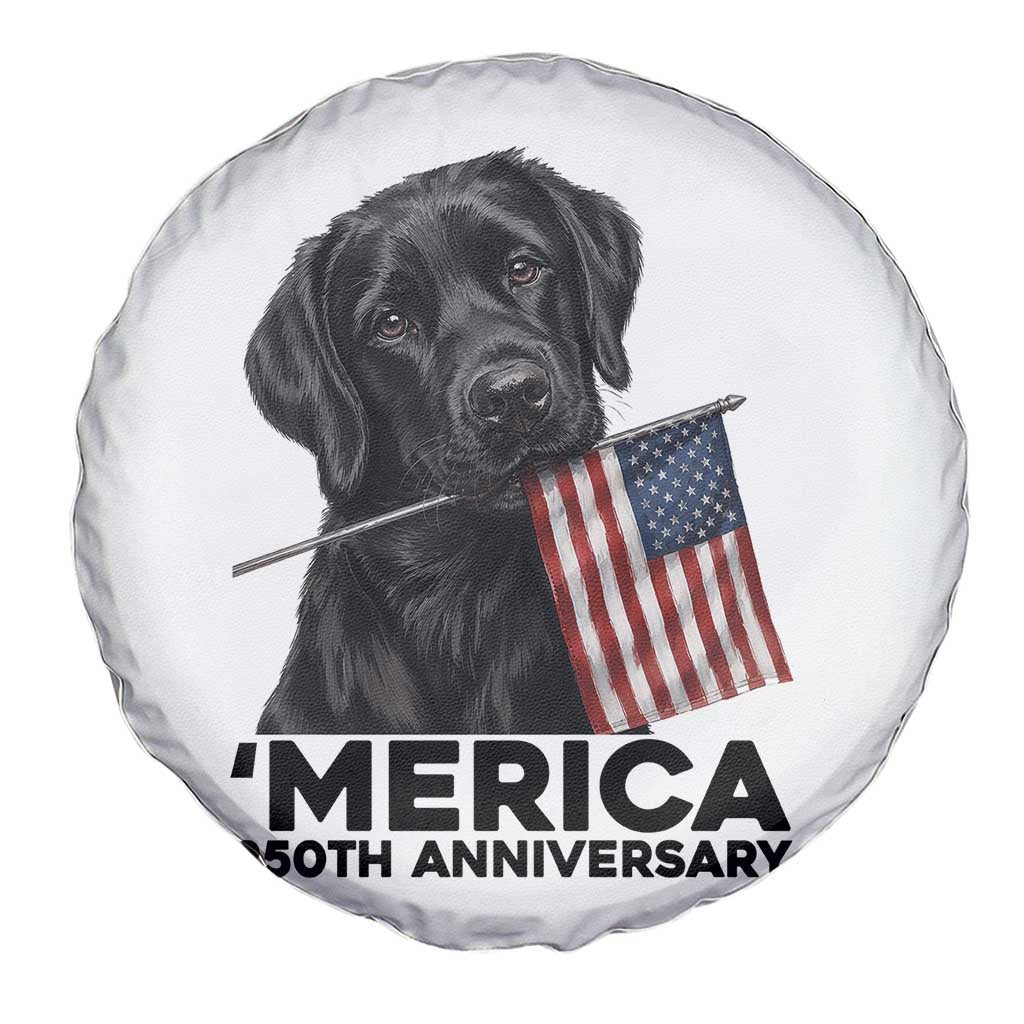Patriotic Labrador Retriever Spare Tire Cover America 250th Anniversary Gift