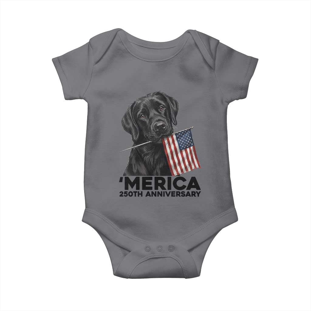 Patriotic Labrador Retriever Baby Onesie America 250th Anniversary Gift