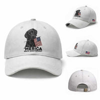 Patriotic Labrador Retriever Baseball Cap America 250th Anniversary Gift