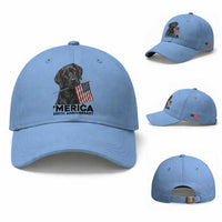 Patriotic Labrador Retriever Baseball Cap America 250th Anniversary Gift
