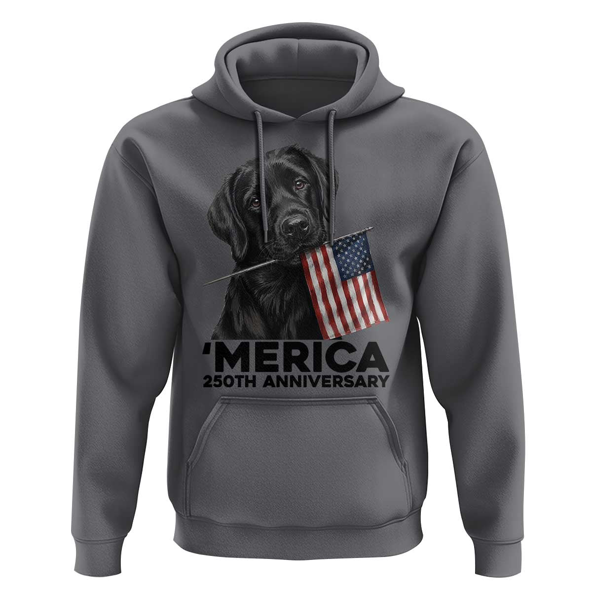 Patriotic Labrador Retriever Hoodie America 250th Anniversary Gift