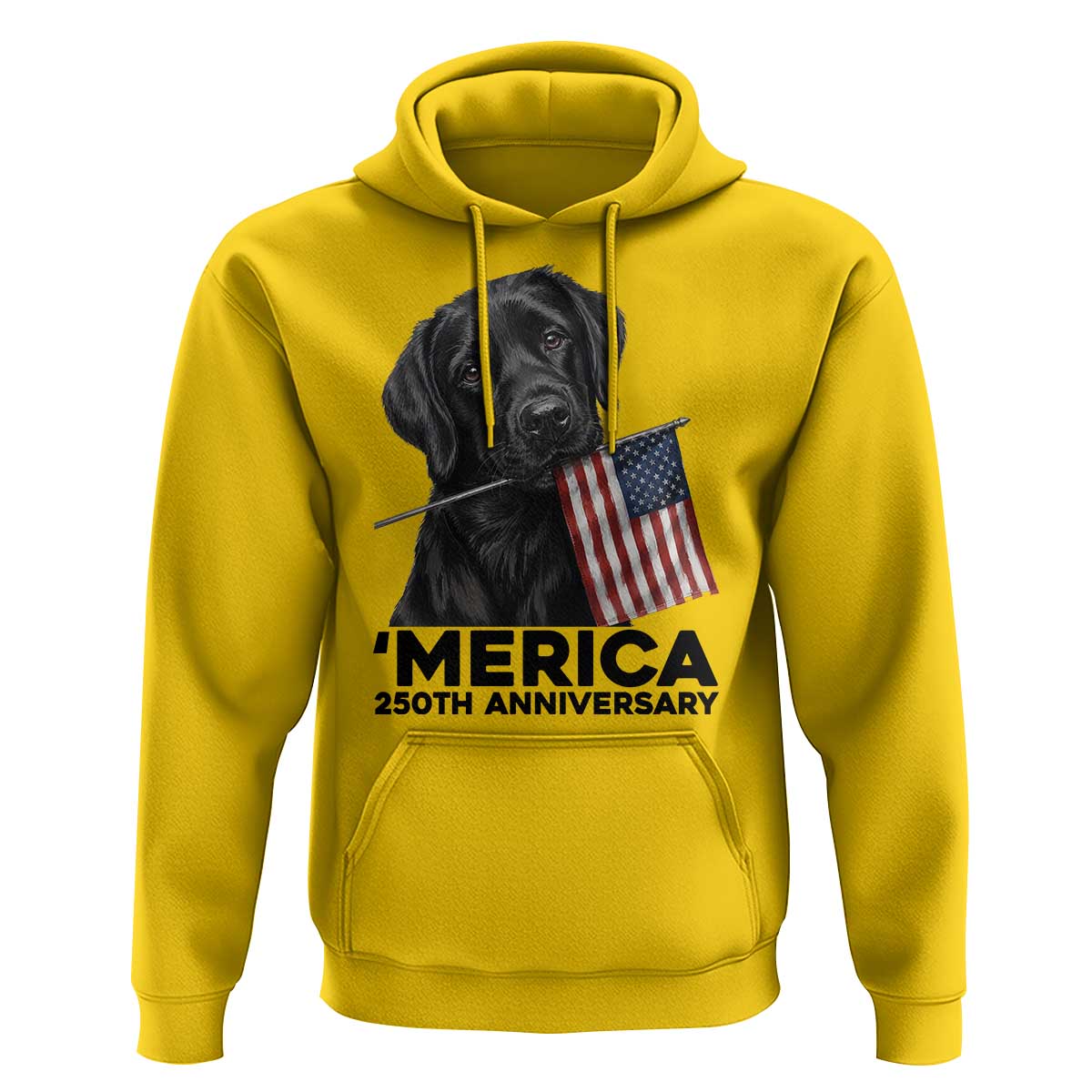 Patriotic Labrador Retriever Hoodie America 250th Anniversary Gift