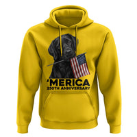 Patriotic Labrador Retriever Hoodie America 250th Anniversary Gift