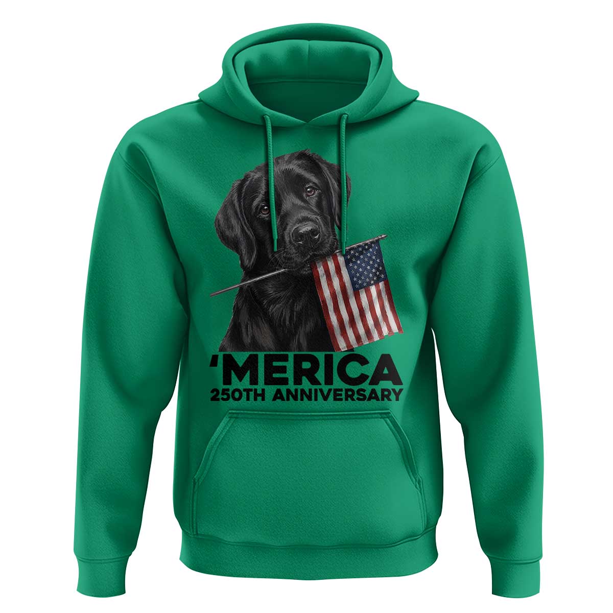 Patriotic Labrador Retriever Hoodie America 250th Anniversary Gift