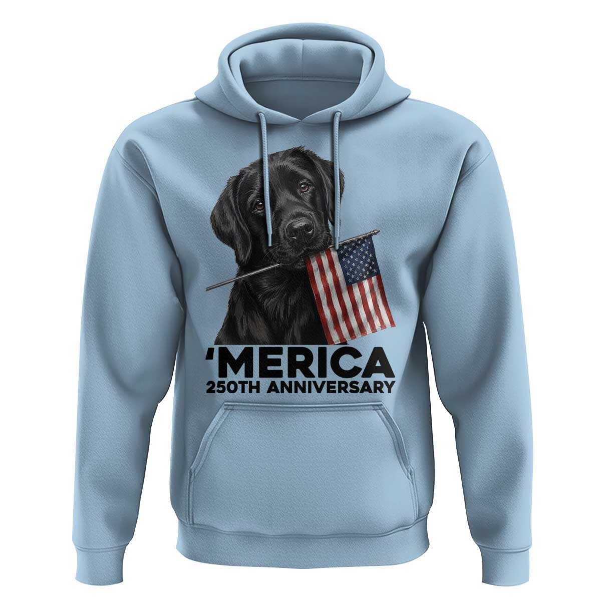 Patriotic Labrador Retriever Hoodie America 250th Anniversary Gift