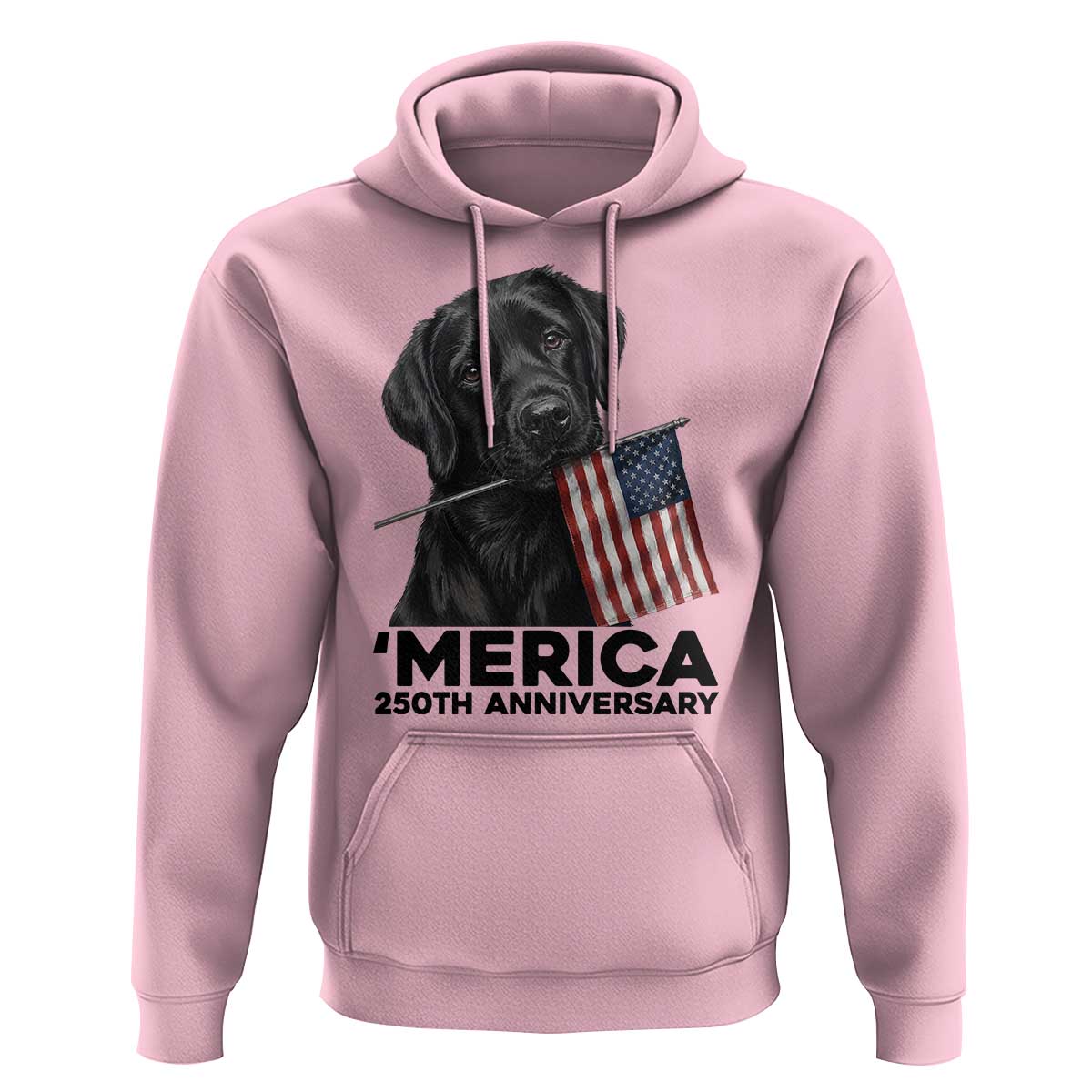 Patriotic Labrador Retriever Hoodie America 250th Anniversary Gift